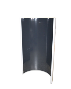 Exhaust air pipe half VC-30 D820-1500 gray